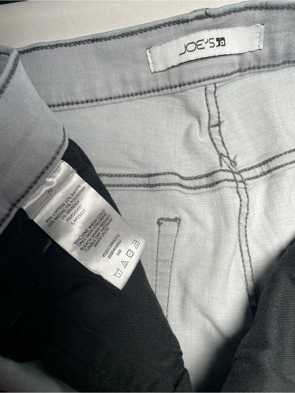 Joes Jeans The Brixton Jeans Mens Gray Slim Straight Stretch Medium Wash - Picture 3 of 8
